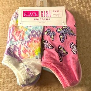 Children’s Place Girls Socks, 6pack ankle , NWT